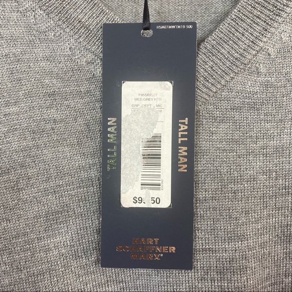 HART SCHAFFNER MARX - Men’s Wool Sweater - 2XT - Picture 7 of 9